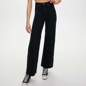 Levi's premium ribcage wide leg jeans